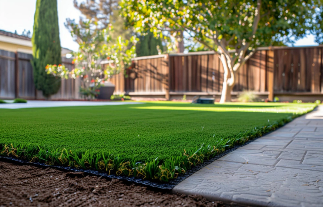 Artificial turf installation for a residential property in Dallas