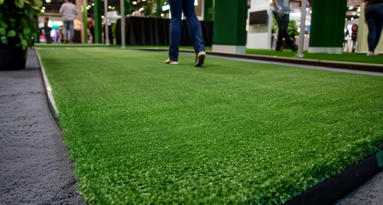 commercial artificial turf installation